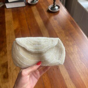 Vintage Walborg Beaded Ivory Clutch – Made in Belgium